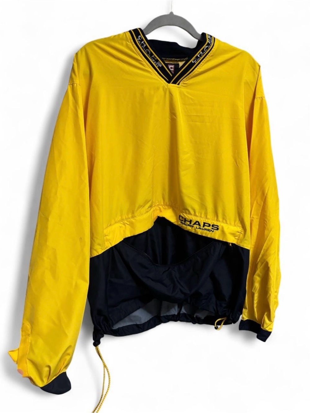 Chaps Men’s Yellow/Navy Windbreaker